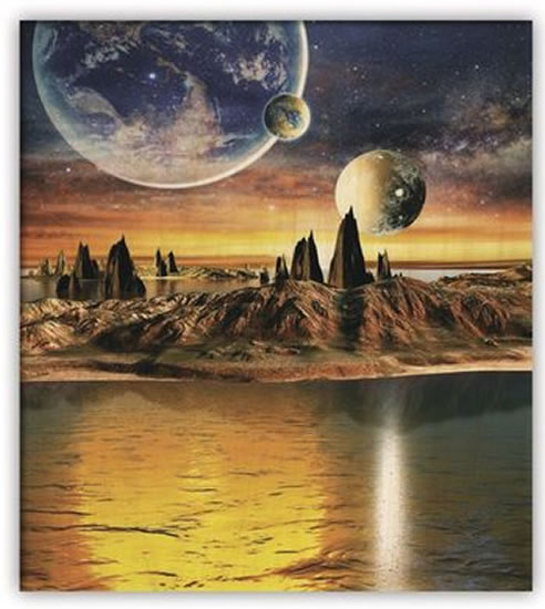 Obraz dřevěný: Cosmic, 450x520