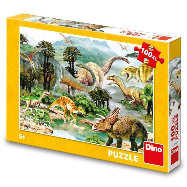 Život dinosaurů: puzzle 100XL dílků