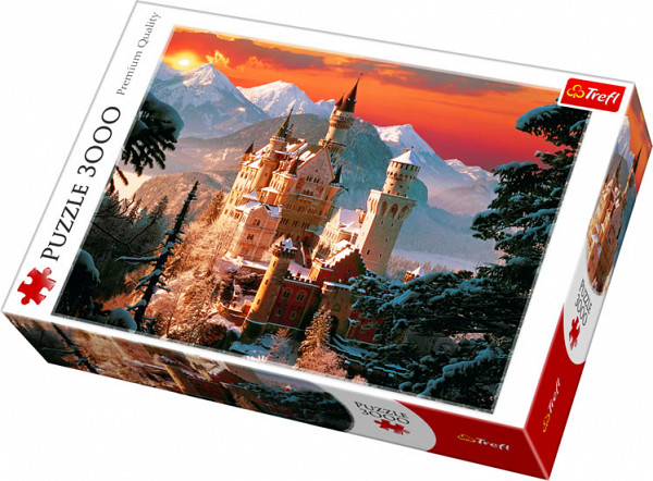 Trefl Puzzle Neuschwanstein v zimě / 3000 dílků