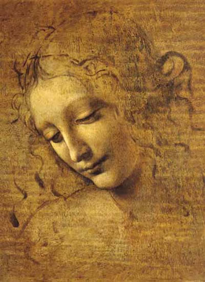 Leonardo da Vinci: Tvář mladé dívky - Puzzle/1500 dílků