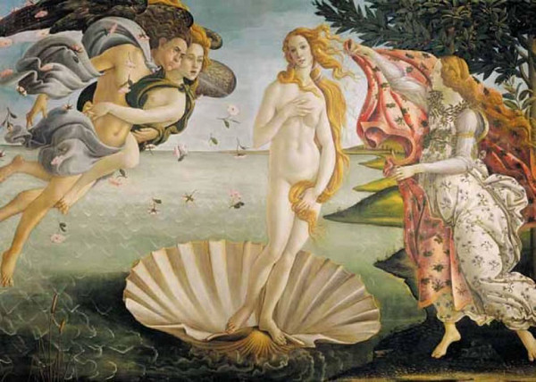 Sandro Botticelli: Zrození Venuše - Puzzle/1500 dílků