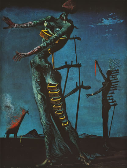 Salvador Dalí: Hořící žirafa - Puzzle/1500 dílků