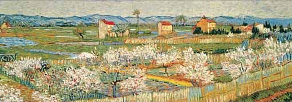 Van Gogh: Kvetoucí broskvoň - Puzzle/2000 dílků