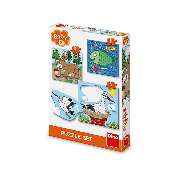 Zvířátka - Kde žijí: baby puzzle set