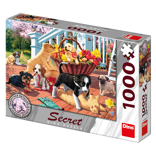 Štěňata: secret collection puzzle 1000 dílků
