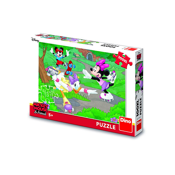 Minnie sportuje: puzzle 100XL dílků