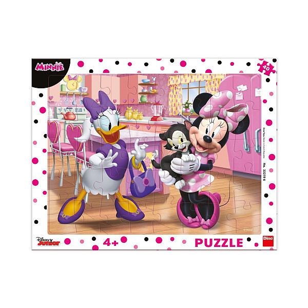 Puzzle deskové Minnie růžová 40 dílků