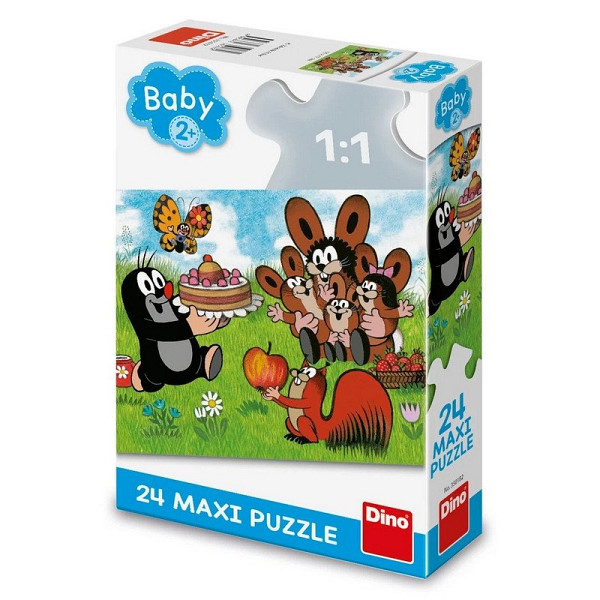 Krtek slaví narozeniny: maxi puzzle 24 dílků