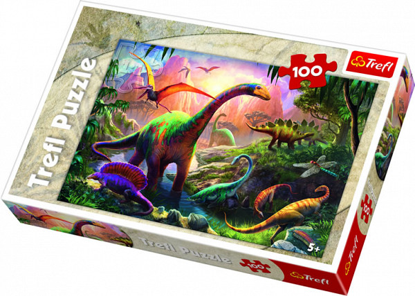 Svět dinosaurů: Puzzle 100 dílků
