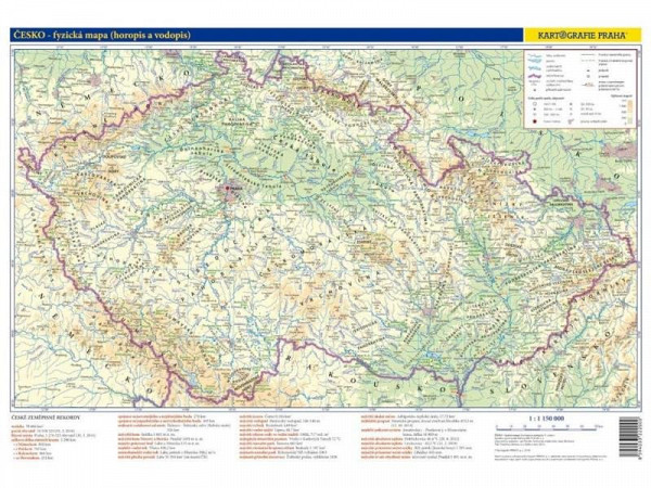 Česko – příruční mapa 1:1 150 000