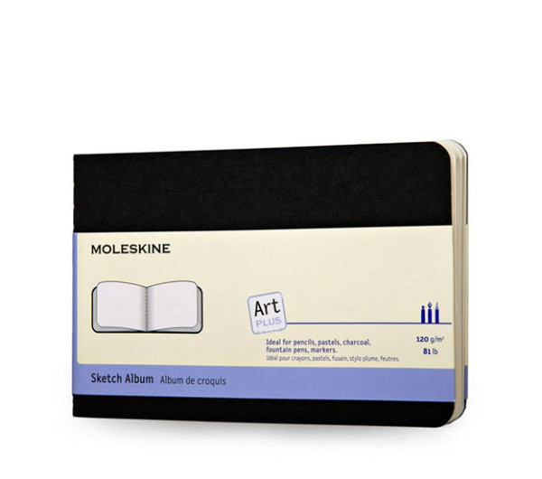 Moleskine Skicář černý L, měkký