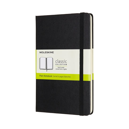 Moleskine Zápisník černý M, čistý, tvrdý