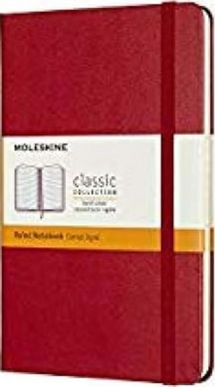 Moleskine Zápisník červený M, linkovaný, tvrdý