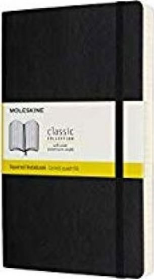 Moleskine Zápisník Expanded černý L, čtverečkovaný, měkký