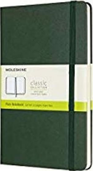 Moleskine Zápisník zelený L, čistý, tvrdý