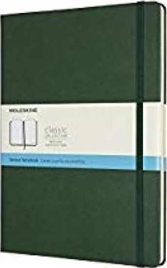 Moleskine: Zápisník tvdý tečkovaný zelený XL