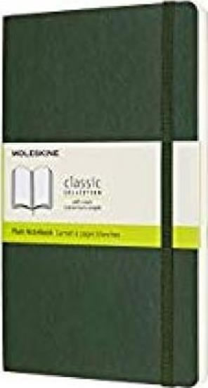 Moleskine Zápisník zelený L, čistý, měkký