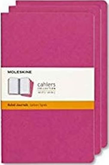 Moleskine Sešity 3 ks růžové S, linkované