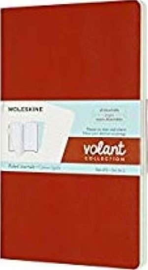 Moleskine Volant zápisník oranžový/modrý L, linkovaný (2ks)