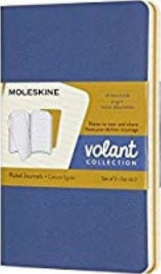 Moleskine Volant zápisník modrý/žlutý S, linkovaný (2ks)