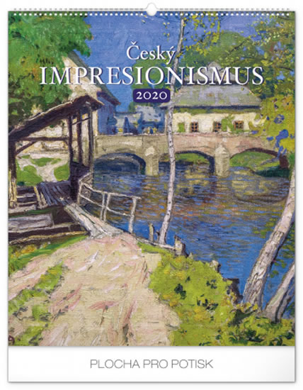 Kalendář nástěnný 2020 - Český impresionismus, 48 × 56 cm