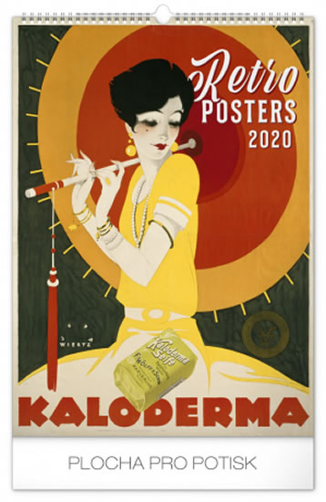 Kalendář nástěnný 2020 - Retro plakáty, 33 × 46 cm