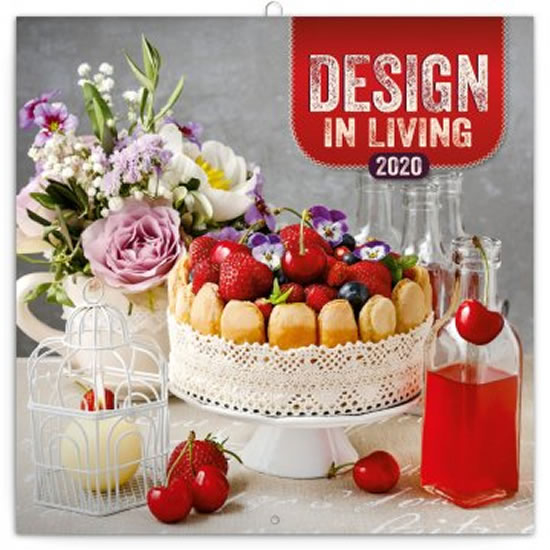 Kalendář poznámkový 2020 - Design in Living, 30 × 30 cm