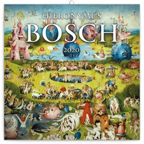 Kalendář poznámkový 2020 - Hieronymus Bosch, 30 × 30 cm