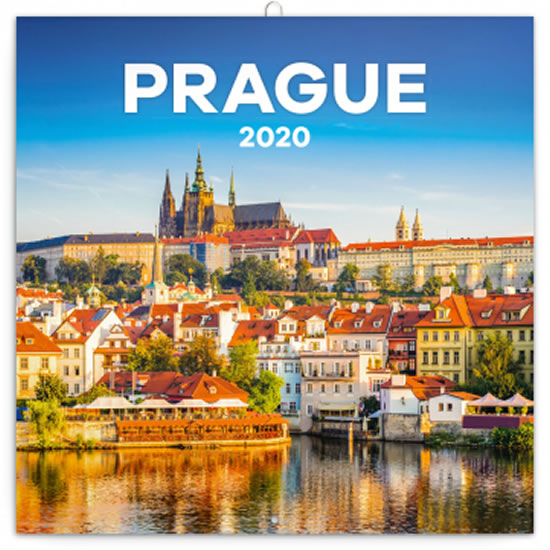 Kalendář poznámkový 2020 - Praha letní, 30 × 30 cm