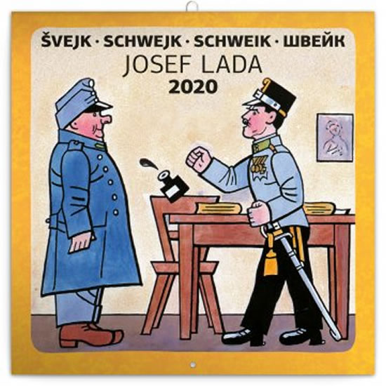 Kalendář poznámkový 2020 - Švejk – Josef Lada, 30 × 30 cm