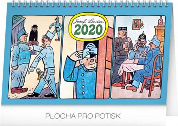 Kalendář stolní 2020 - Josef Lada – Švejk, 23,1 × 14,5 cm