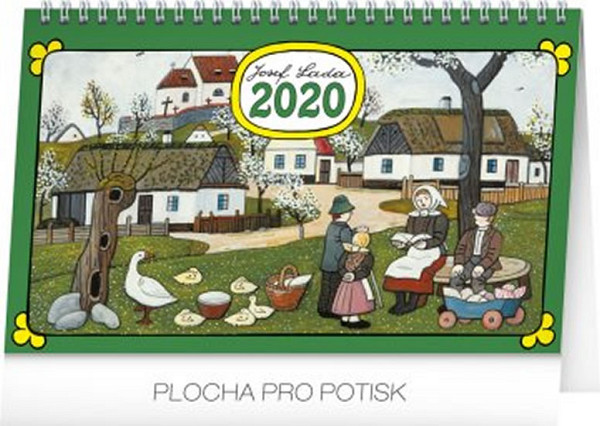 Kalendář stolní 2020 - Josef Lada – Tradice a zvyky, 23,1 × 14,5 cm