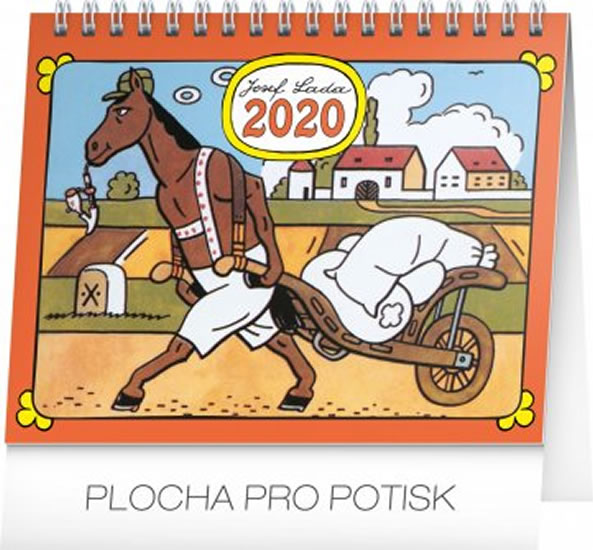 Kalendář stolní 2020 - Josef Lada – Zvířátka, 16,5 × 13 cm