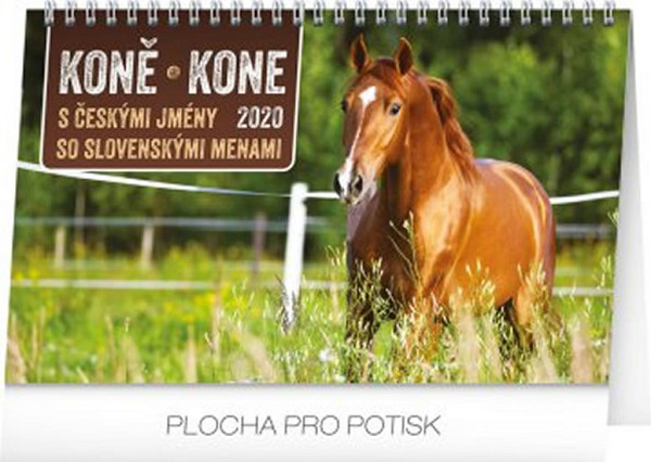 Kalendář stolní 2020 - Koně – Kone CZ/SK, 23,1 × 14,5 cm