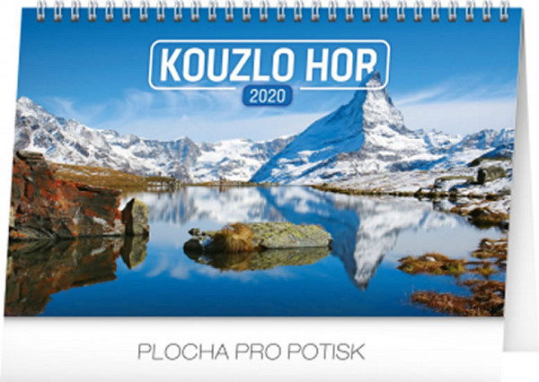 Kalendář stolní 2020 - Kouzlo hor, 23,1 × 14,5 cm