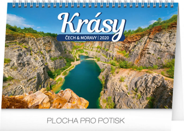 Kalendář stolní 2020 - Krásy Čech a Moravy, 23,1 × 14,5 cm