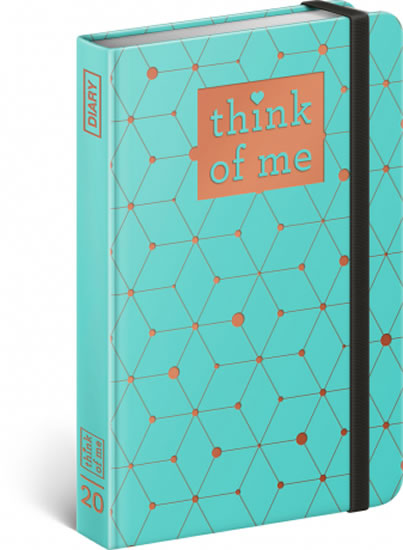 Diář 2020 - Atomium – Think of me - týdenní, 11 × 16 cm