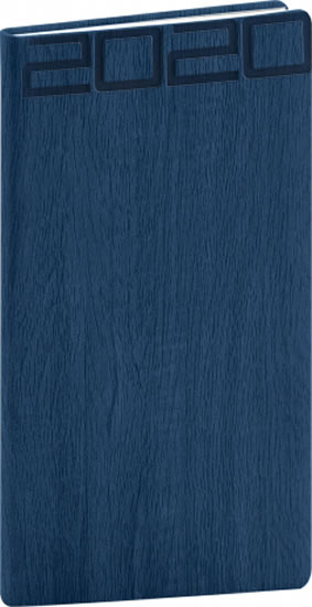 Diář 2020 - Forest - kapesní, modrý, 15 × 21 cm
