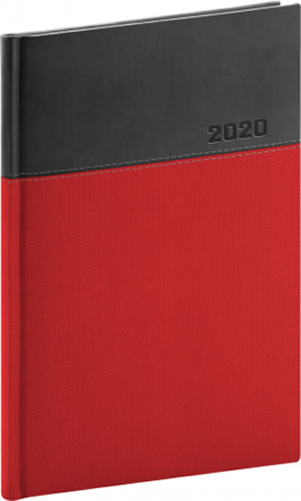 Diář 2020 - Dado - týdenní, červenočerný, 15 × 21 cm