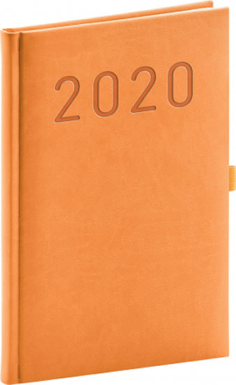 Diář 2020 - Vivella Fun - týdenní, oranžový, 15 × 21 cm