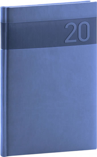 Diář 2020 - Aprint - týdenní, modrý, 15 × 21 cm