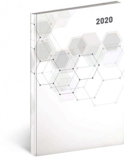 Diář 2020 - Cambio Classic - týdenní, bílý, 15 × 21 cm