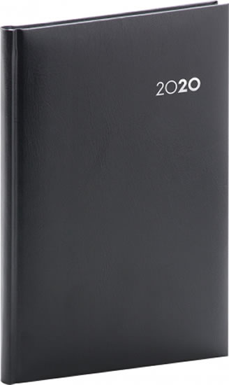 Diář 2020 - Balacron - týdenní, černý, 15 × 21 cm
