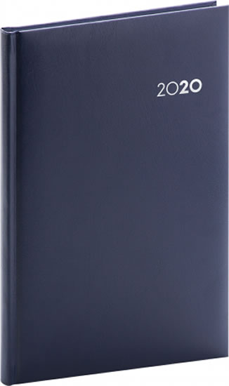 Diář 2020 - Balacron - týdenní, tmavě modrý, 15 × 21 cm