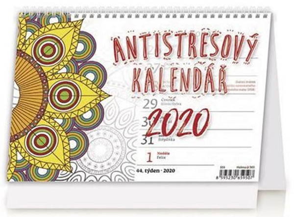 Kalendář stolní 2020 - Antistresový pracovní