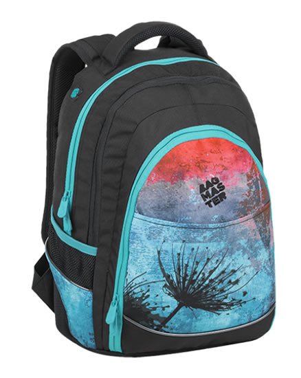 Bagmaster Studentský batoh DIGITAL 9 A BLUE/RED/BLACK