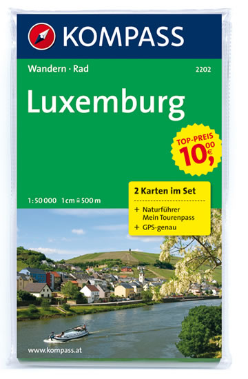 Luxemburg 2202, 2 mapy / 1:50T KOM