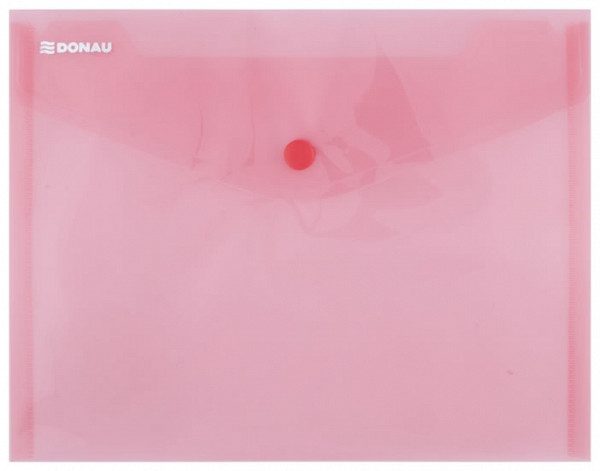 Obálka s drukem průhledná C5 PP - červená