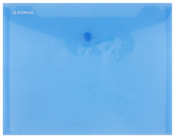 Obálka s drukem průhledná C5 PP -  modrá