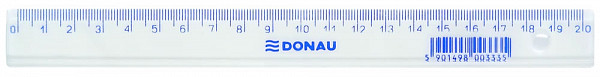 Pravítko 20 cm, transparentní